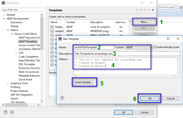 ABAP templates 1