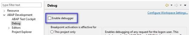 Classical GUI debugger from Eclipse